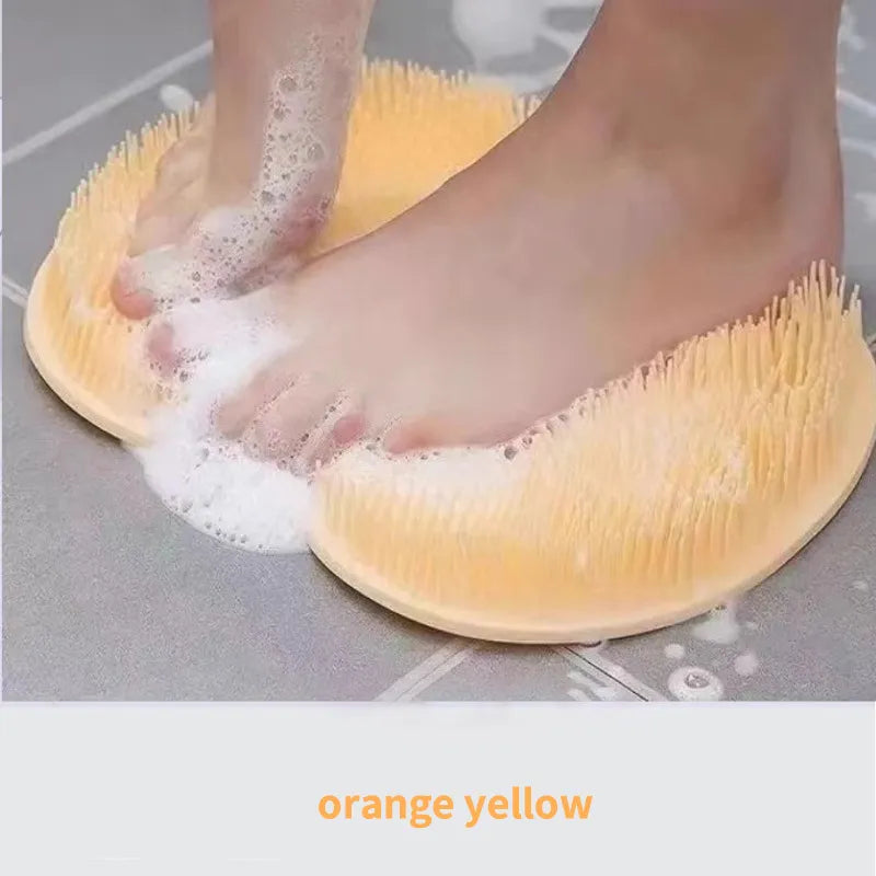 🏆Flash Sale⚡ 50K+ SOLD! Almost Gone-💥Silicone Shower Foot Scrubber Mat，Best gifts