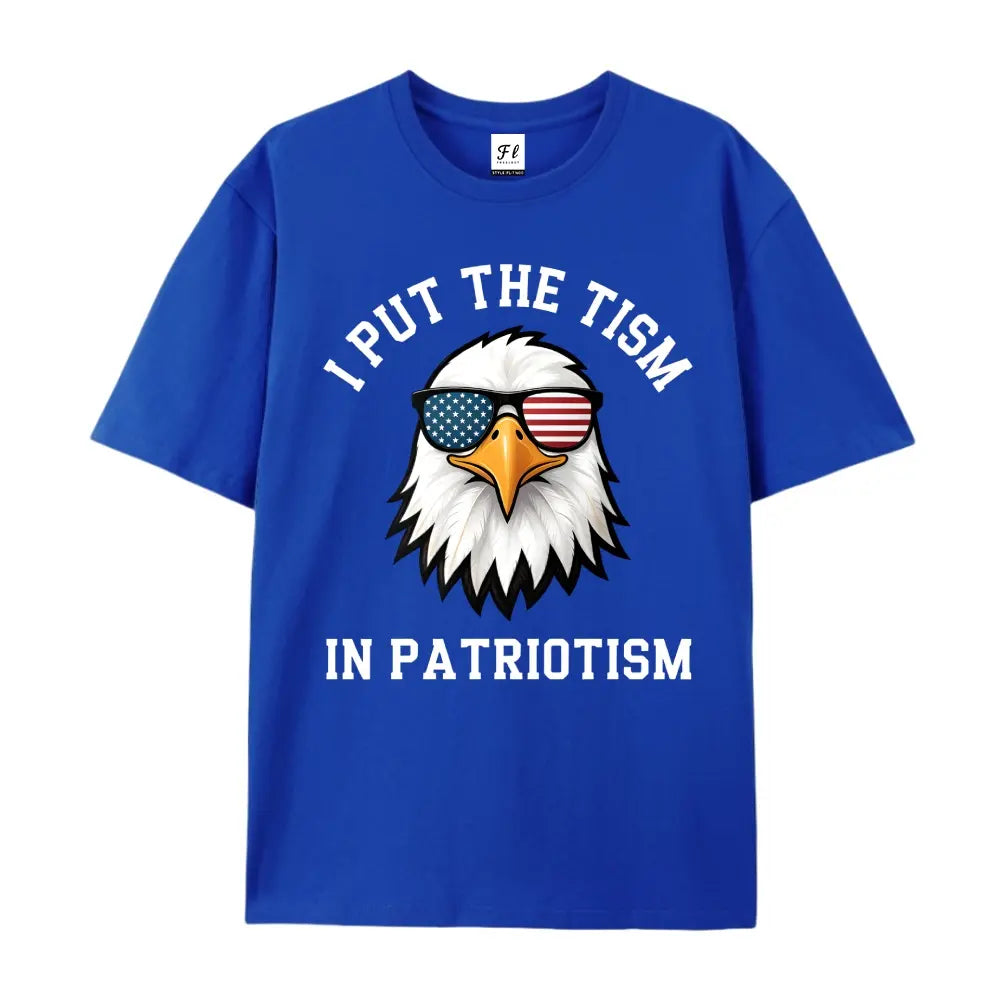 Comfort Colors "Put The Tism In Patriotism" Athletic Eagle Shirt – 2026 Funny Pure Cotton Streetwear Tee