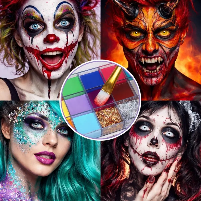 20-Color Face & Body Oil Paint Palette