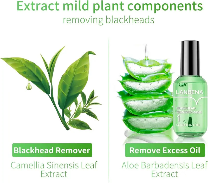 Green Tea Pore Minimizer Serum Peel Off Mask for Pores, Nose, Chins & Face