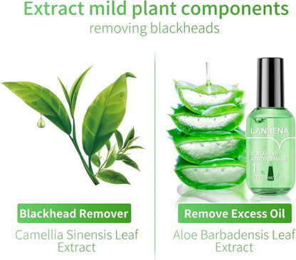 Green Tea Pore Minimizer Serum Peel Off Mask for Pores, Nose, Chins & Face