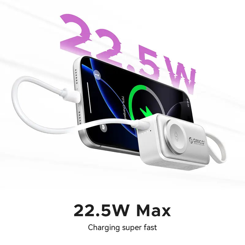3-in-1 Folding Chargeable Portable Power Bank