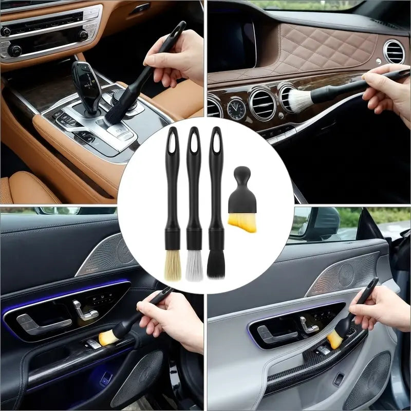 4PCS Car Detailing Brush Set