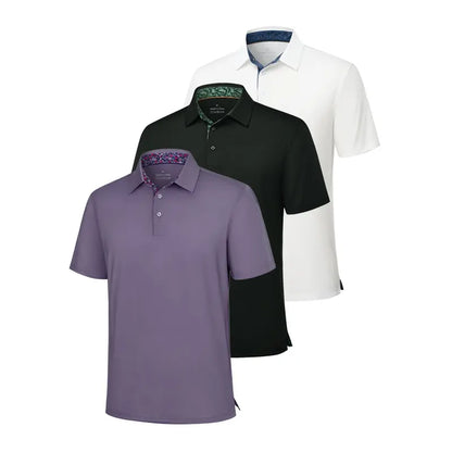 👔3-Pack Men's Polo Shirts