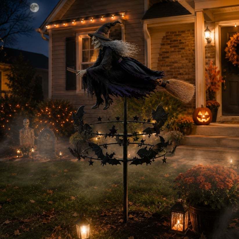 Halloween Early Bird Special🧙‍♀️ The Enchanted Witch Garden Wind Spinner