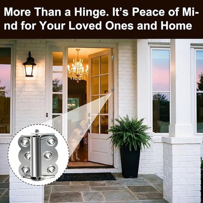 🔥LAST DAY 49% OFF - 🛠️🚪Stainless Steel Spring Butterfly Hinges, Self Closing Door Hinges