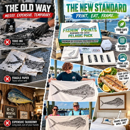 🎣 DIY Gyotaku Fish Printing Kit