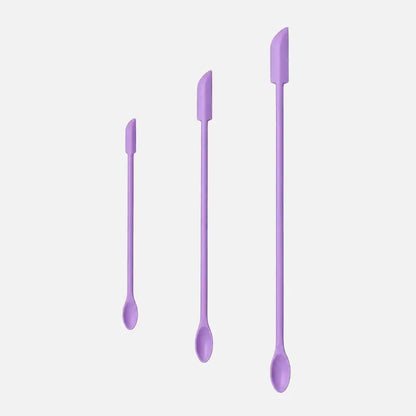 3PCS Silicone Makeup Spatula Mini Cosmetic Scoop Beauty Applicator Tool