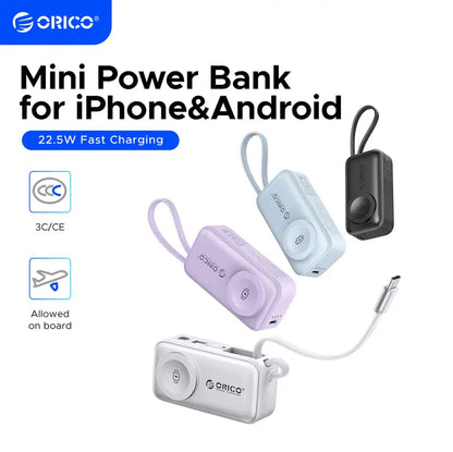 3-in-1 Folding Chargeable Portable Power Bank
