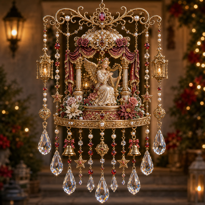 🎁Christmas Crystal Wind Chime for Porch & Garden Decor