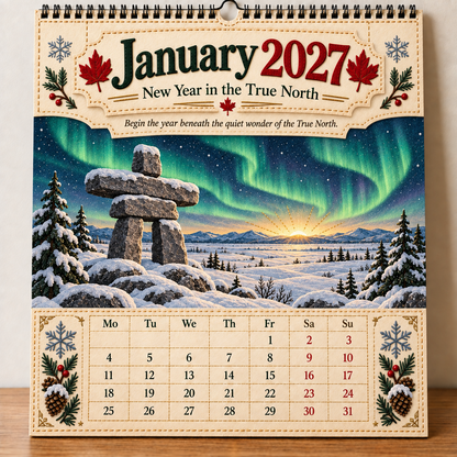 🇨🇦🍁 2027 Canada 160th Anniversary Wall Calendar 🍁🇨🇦