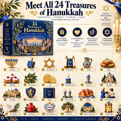 24 Treasures of Hanukkah – Traditions, Symbols & Light Countdown Calendar
