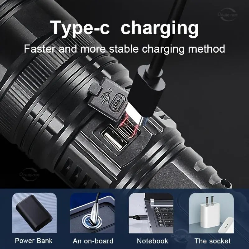 🔦2-in-1 Strong Flashlight (Power Bank)