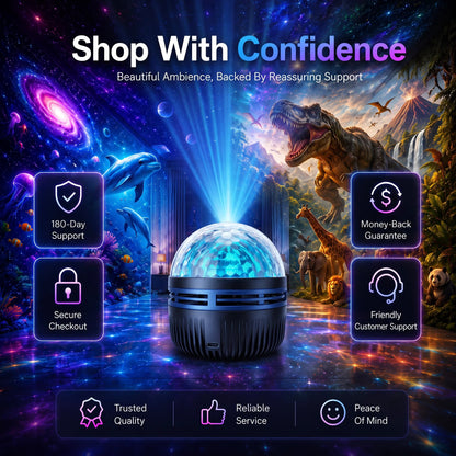 🎉🦖🎁360° Smart Holographic Starry Sky Projector