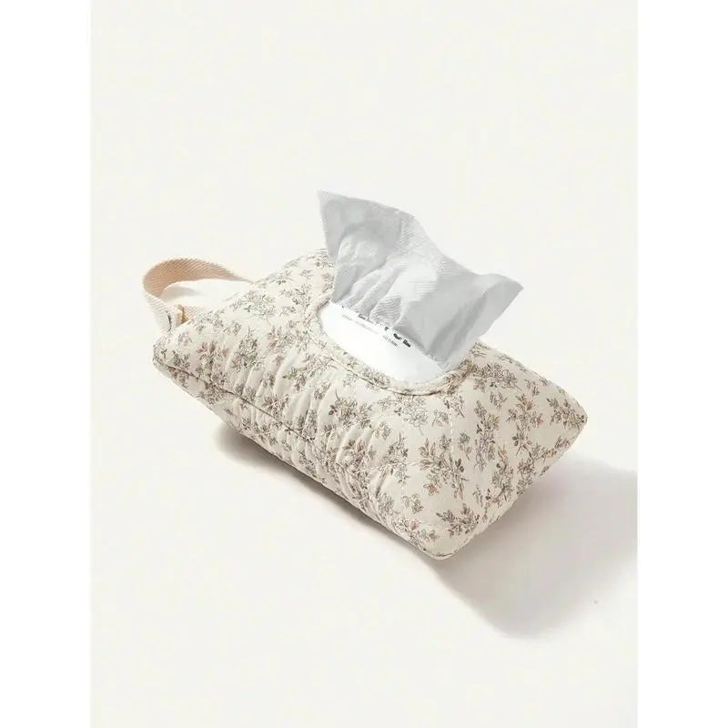 Hangable Floral Wet Wipes Bag with Strap