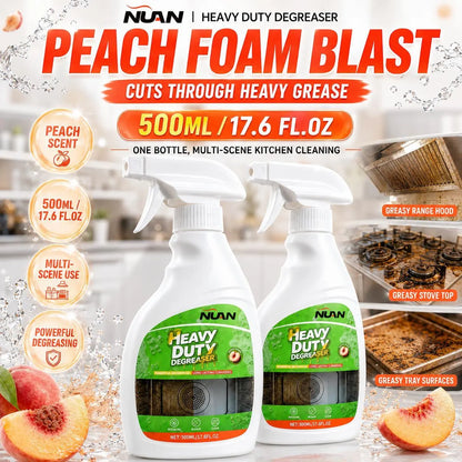 NUAN Heavy Duty All-Purpose Degreaser Spray 500ml – Grease & Dirt Remover for Grill, Stovetop & Range Hood