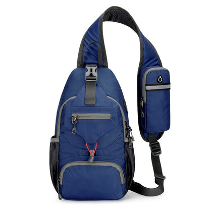 🎒Packable Small Crossbody Sling Backpack with Side Pouch