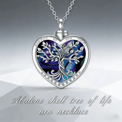 🌓Last Day 49% OFF-🌳❤️Heart Tree of Life Cremation Memorial Pendant | symbolizing the eternal continuity of life and love.