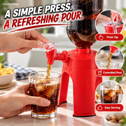 🥤🎉 FizzTap – Upside-Down Soda Bottle Dispenser with Easy-Press Tap
