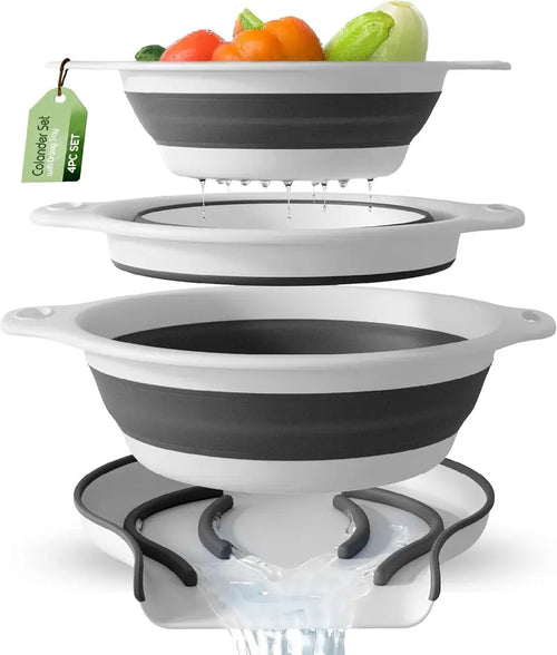 Collapsible Colanders 3-Pack