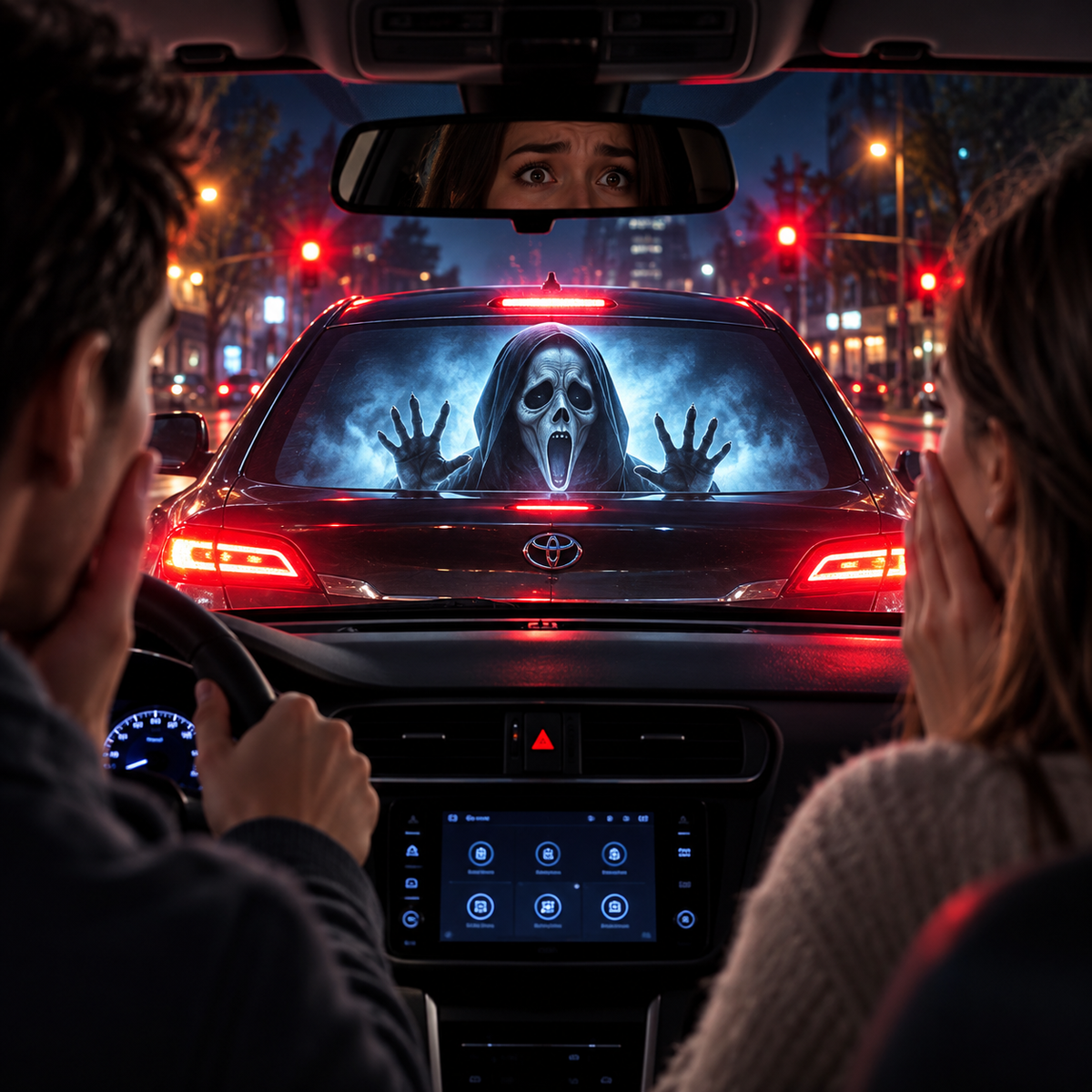🎃 Halloween Car Window Projector – USB-Powered Spooky Ghost Projection for Cars & Halloween Nights
