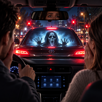 🎃 Halloween Car Window Projector – USB-Powered Spooky Ghost Projection for Cars & Halloween Nights