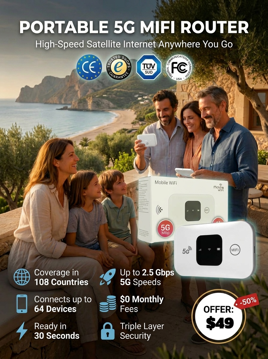 One-Time Purchase for Lifetime Free Global 5G+ Internet