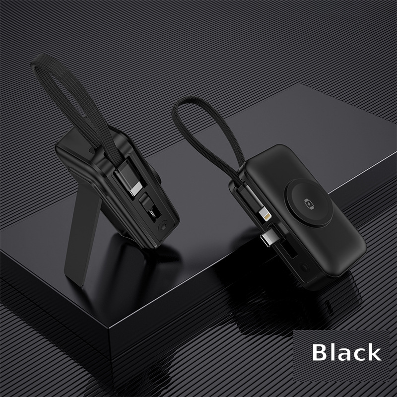 5000mAh 3-in-1 Magnetic Wireless Power Bank – Fast Charging for iPhone, Apple Watch & AirPods