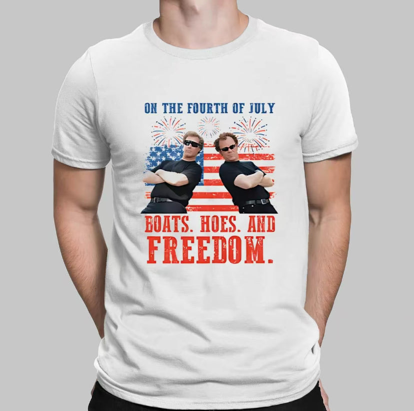 Boats Hoes And Freedom 4th Of July Parody Step Brothers T-Shirt/Sweatshirt/Hoodie