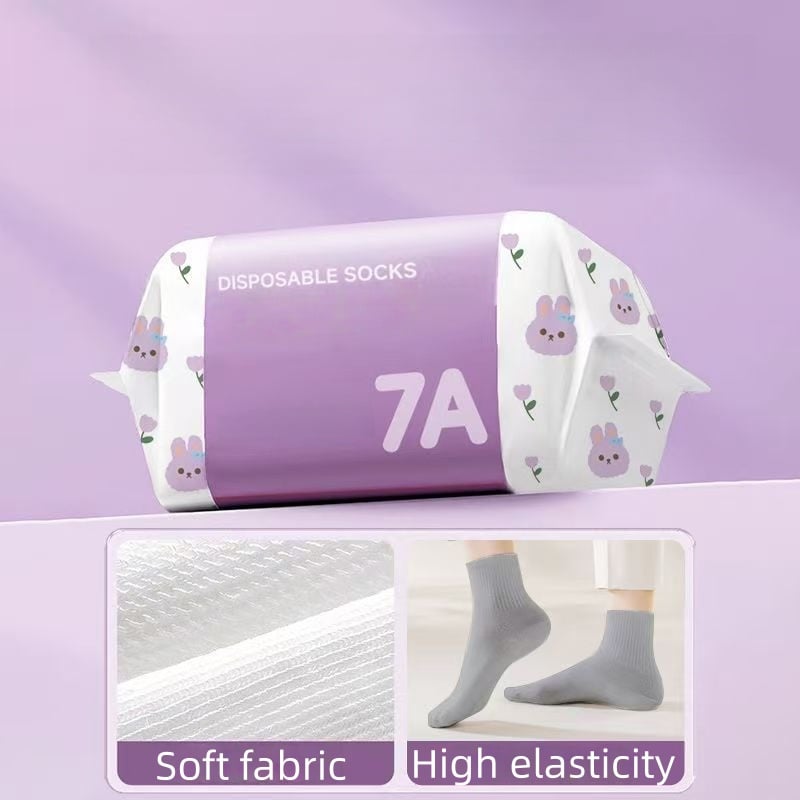 🎉Hot Sale- 50% OFF🔥Unisex Disposable Travel Socks – 5 Pairs Pack