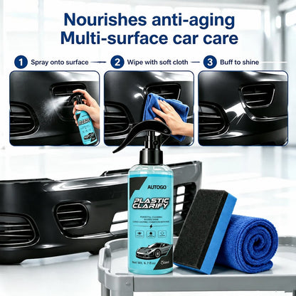 ✨🚗High‑Performance Car Plastic & Rubber Trim Restorer Spray