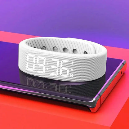 Fitness Tracker with Silent Alarm, Waterproof Band, Step Counter