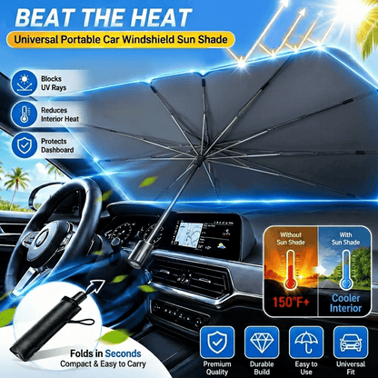 🔥SUMMER HOT SALE-🚗Universal Portable Car Windshield Sunshade