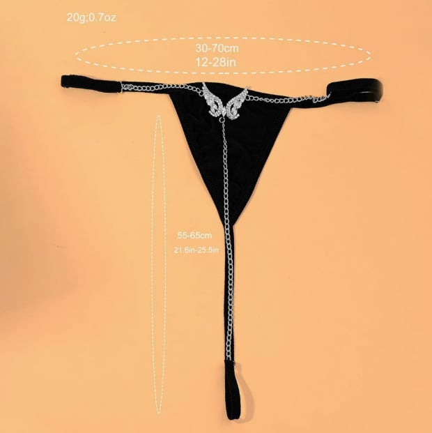 Women's Sexy Rhinestone Mesh Thong
