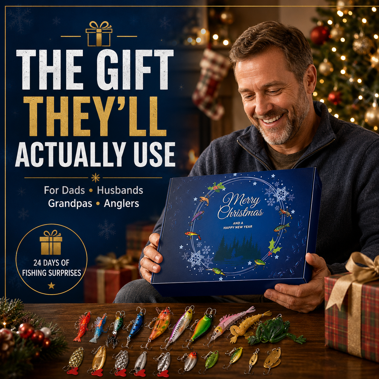 🎣Fishing Advent Calendar-24 Fishing Lures