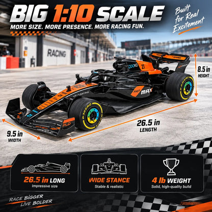 🎉🏁 1:10 Scale Formula Racing R/C Car – 2.4GHz High-Speed Remote Control Racer