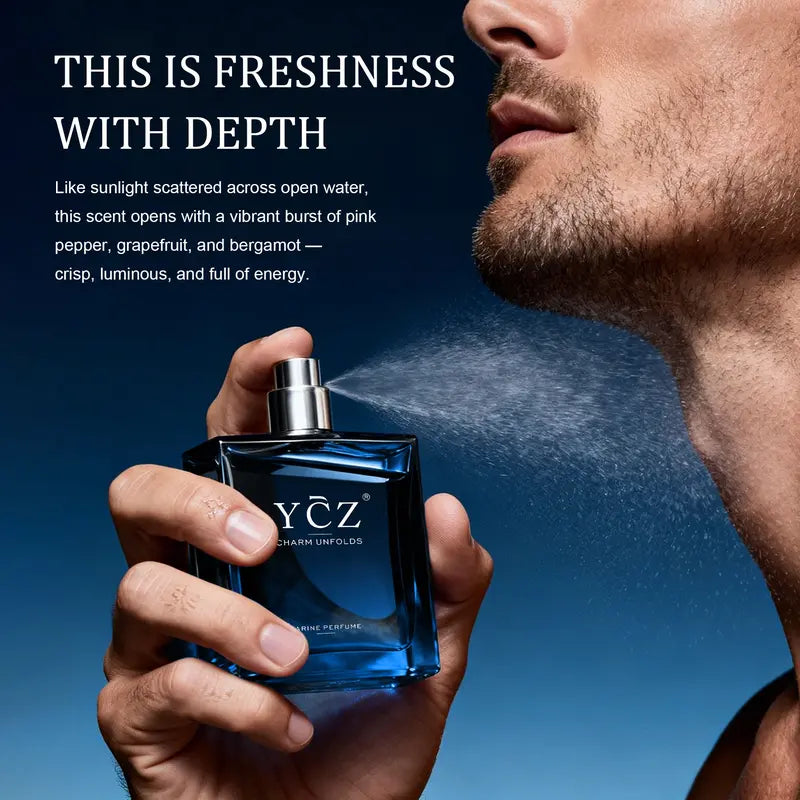 Midnight Marine Eau de Parfum Men's Fragrance - Aromatic Marine Scent, Magnetic, Sensual, Long-Lasting