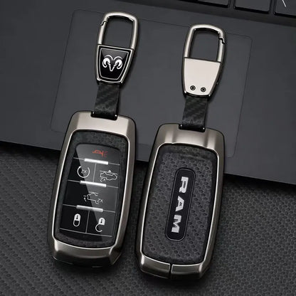 for Ram Pickup TRX Pickup Metal and Carbon Fiber Key Case