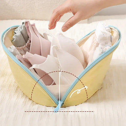🧳💕 Portable Underwear Travel Organizer – Separate Storage for Bras, Panties & Socks