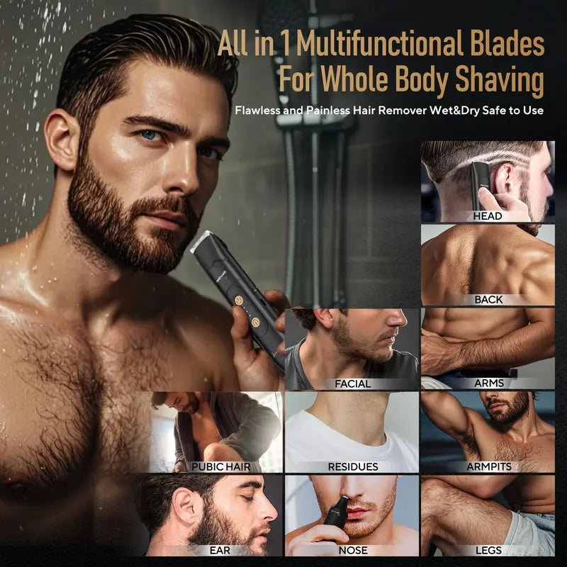 Electric Groin Hair Trimmer for Men,Nose Hair Trimmer