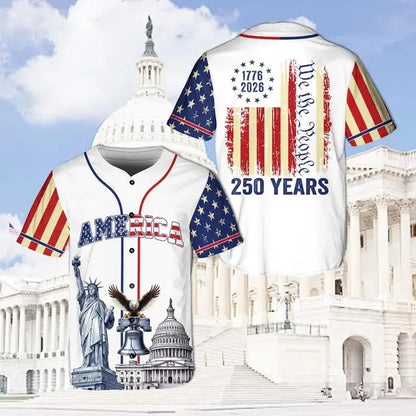 USA 250th Anniversary Baseball Jersey – Limited Patriotic Freedom Edition 🇺🇸