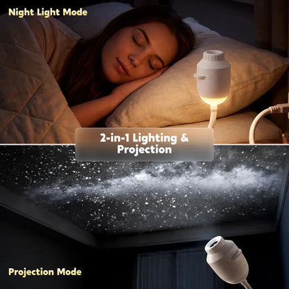 2-in-1 Starry Sky Projector Night Light