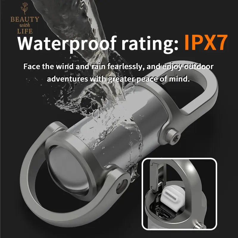 Rechargeable Mini Keychain Flashlight - 800 Lumens EDC Light