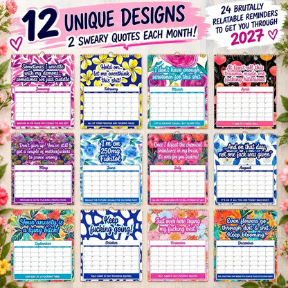 📅 2027 Sweary Humor Wall Calendar