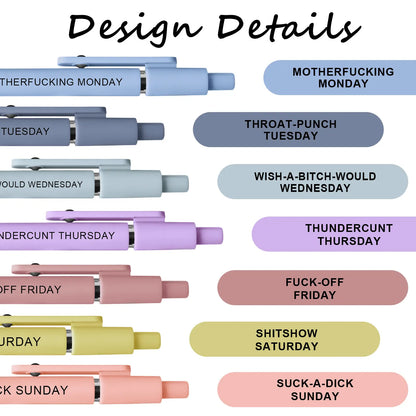 🔥LAST DAY 55% OFF - Funny Daily Quote Pens (7-Pack)
