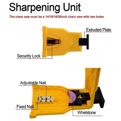 Portable Chainsaw Sharpener – Sharpen Your Saw Chain in Minutes, Fits 14–20 Inch Chainsaws