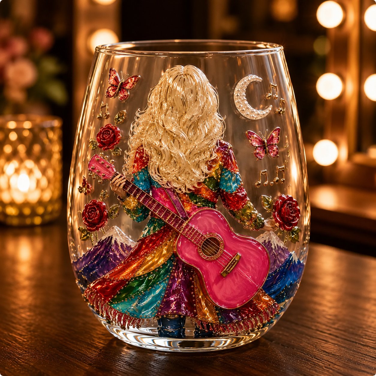 🎸✨ Queen of Country 1946–2026 3D Glass Collection- 🦋A Country Music Keepsake to Treasure💖