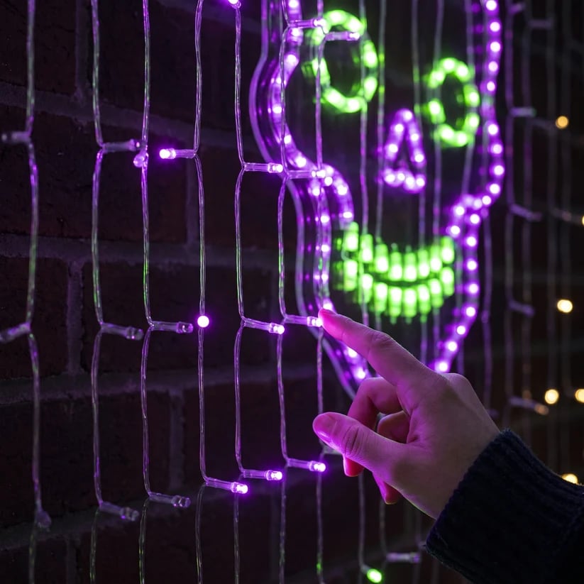 🎄✨Christmas LED House Net & Smart Outdoor Wall Curtain Light