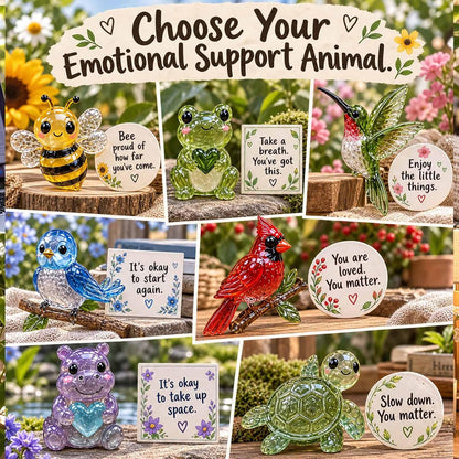 💌 Emotional Support Animal – Meaningful Encouragement Keepsake with Message Card & Gift-Ready Packaging ✨