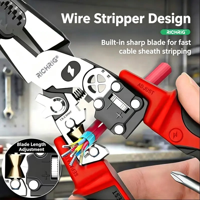 Multifunctional digital display electrician's pliers